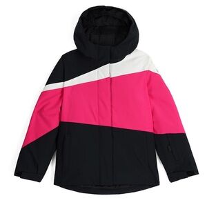 Spyder Zoey Girls' Pink and Black Ski snowboard Jacket
